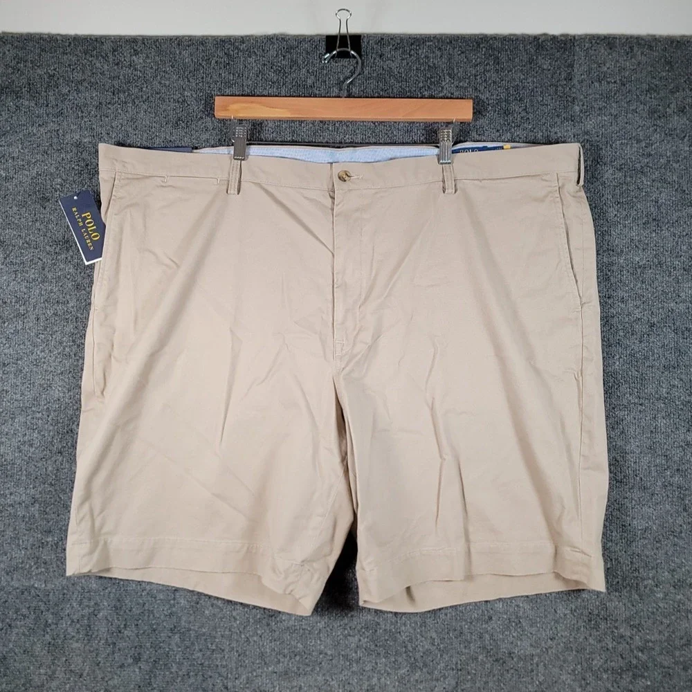NWT Polo Ralph Lauren Chino Shorts 50B Beige Cotton Classic Fit 9